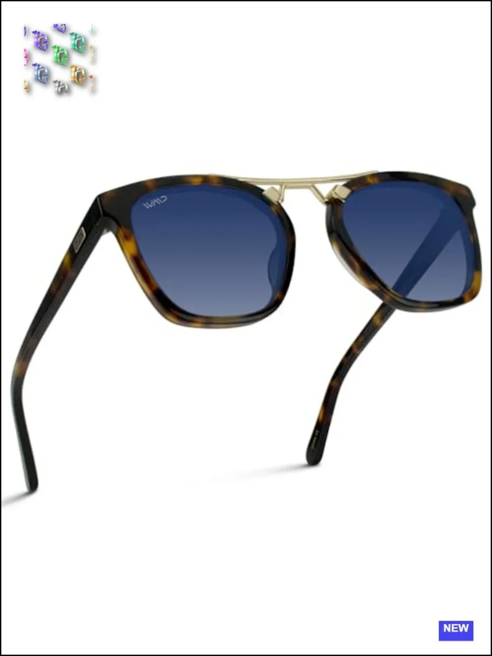 Women's Oversized Square Polarized Sunglasses UV400 Acetate Metal Double-Bridge